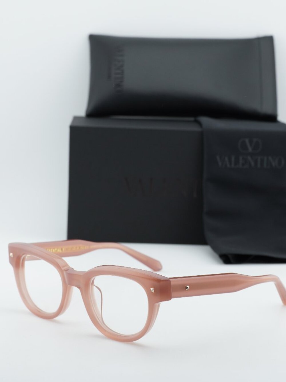 Valentino V-ESSENTIAL-V VLX-163C Square Eyeglasses 48mm - Pink